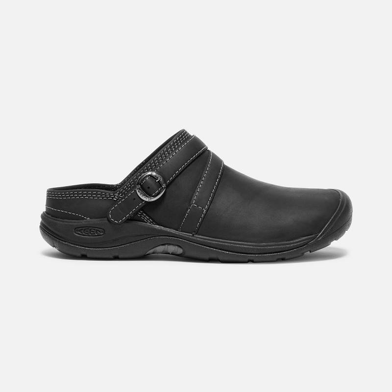 Keen Presidio II Pantoletten Damen DE-70468 Black/Steel Grey - Keen Damenschuhe Schwarz